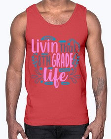 livin that eighth garde life 492#- eighth grade- Cotton Tank
