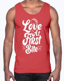 love at first bite 1345#- tacos- Cotton Tank