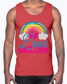love unicorn 273#- unicorn- Cotton Tank