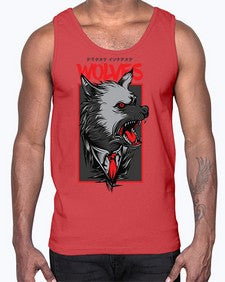 mafia wolves 753#- art pop art- Cotton Tank