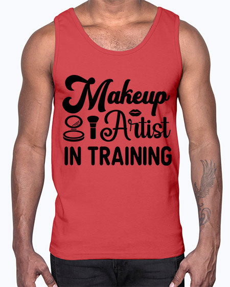 makeup artist in training 15#-makeup Cotton Tank
