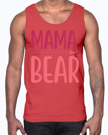 mama bear 181#- bears - animals- Cotton Tank