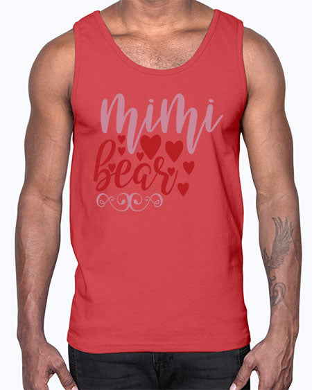 mimi bear 189#- bears - animals- Cotton Tank