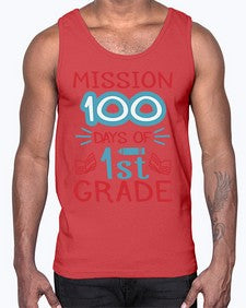 mission one hundred days of first grade 533#- first grade- Cotton Tank