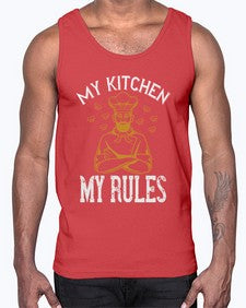 my kitchen my rules 353#- cooking- Cotton Tank