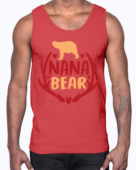 nana bear 195#- bears - animals- Cotton Tank