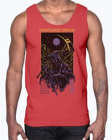nightmare dream 954#- art pop art- Cotton Tank