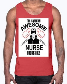 nurse tshirt 1218#- nurse- Cotton Tank