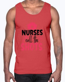 nurses call the shots Style 1235#- nurse- Cotton Tank