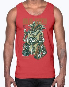 old tech 967#- art pop art- Cotton Tank