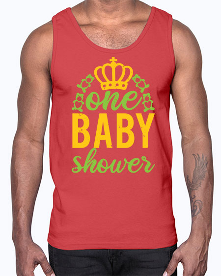 one baby shower Style 172#- baby shower- Cotton Tank