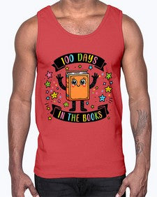 one hundred Days in the Books 567#- one hundred days- Cotton Tank