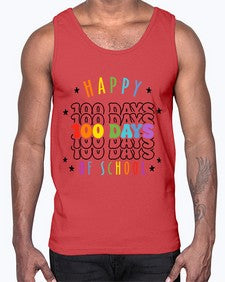 one hundred days of school 575#- one hundred days- Cotton Tank