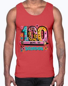one hundred days of school lighting 573#- one hundred days- Cotton Tank