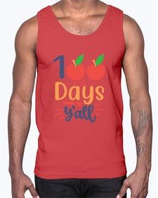 one hundred days yall 589#- one hundred days- Cotton Tank