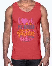 one hundred love my kinder garten tribe 593#- one hundred days- Cotton Tank