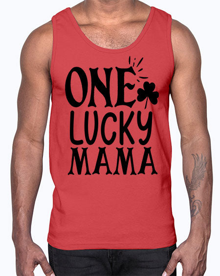 one lucky mama Style 34#- autism- Cotton Tank