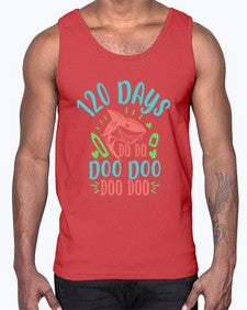 one twenty days shark doo doo 601#- one hundred days- Cotton Tank