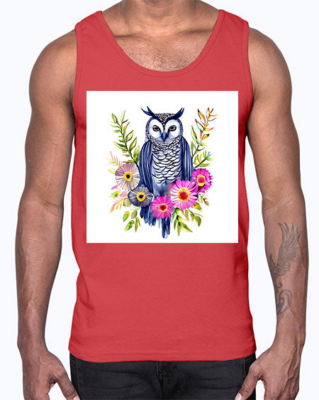 owl 20#- owl- Cotton Tank