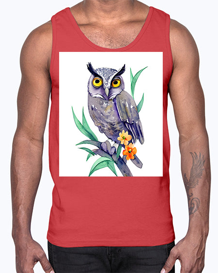 owl 28#- owl- Cotton Tank