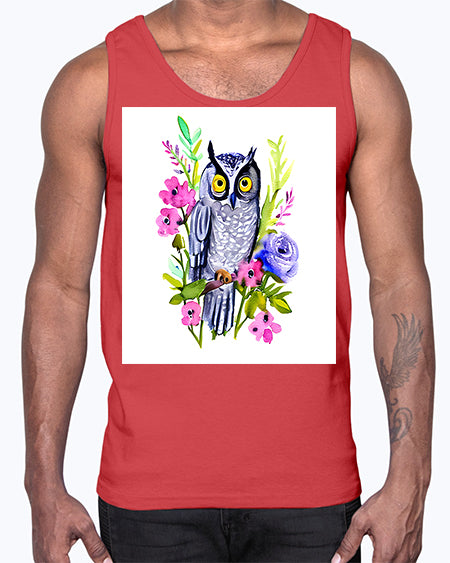 owl 29#- owl- Cotton Tank