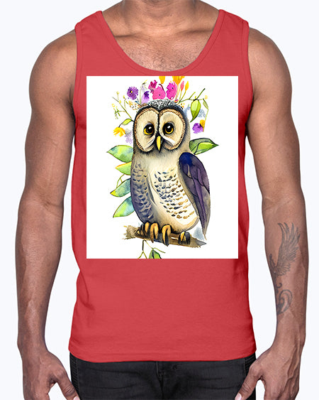 owl 30#- owl- Cotton Tank