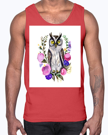 owl 5#- owl- Cotton Tank