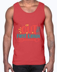 peace out first grade 623#- first grade- Cotton Tank