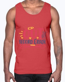 peace out second grade 641#- second grade- Cotton Tank