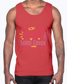 peace out third grade 647#- third grade- Cotton Tank