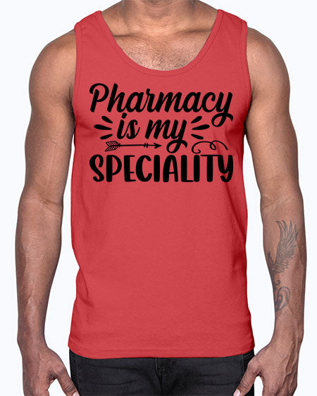 pharmacy is my speciality 1313#- pharmacist- Cotton Tank