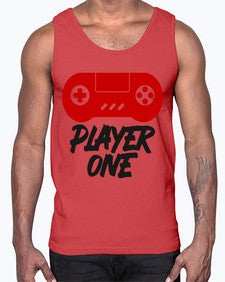 play one 145#- video games- Cotton Tank