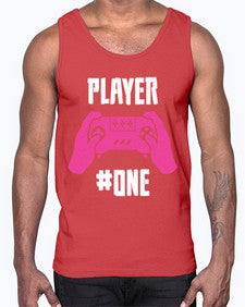 player one 147#- video games- Cotton Tank