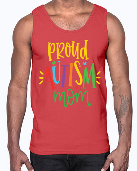 proud autism mom Style 35#- autism- Cotton Tank