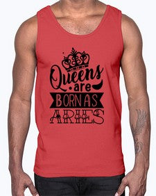 queens are born as Aries 389#- aries- Cotton Tank