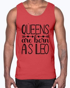 queens are born as Leo 394#- leo- Cotton Tank