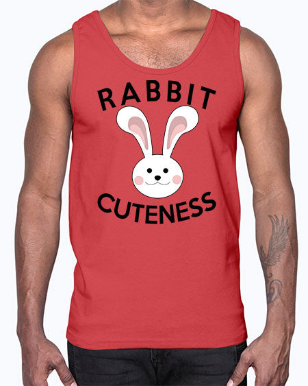 rabbit cuteness- rabbit- Cotton Tank