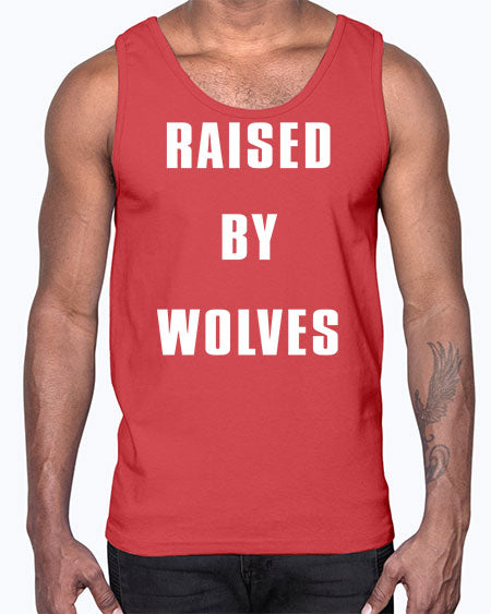 raised by wolves- wolf- Cotton Tank