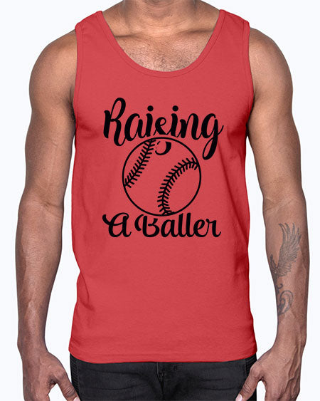 raising a baller 2277#- softball- Cotton Tank