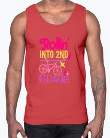 rollin into second grade 783#- second grade- Cotton Tank