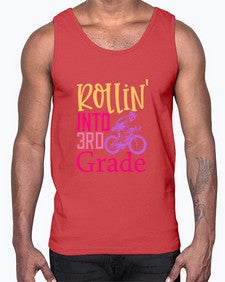 rollin into third grade 782#- third grade- Cotton Tank