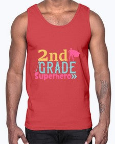 second Grade Superhero color 833#- second grade- Cotton Tank