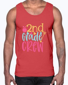 second grade crew 809#- second grade- Cotton Tank