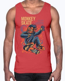 skate monkey ytbpr 1045#- art pop art- Cotton Tank