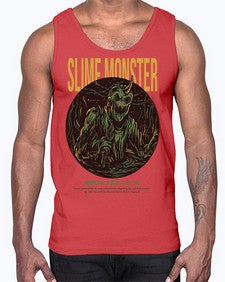 slime monster 1075#- art pop art- Cotton Tank