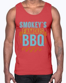 smokeys famous bbq 403#- bbq- Cotton Tank