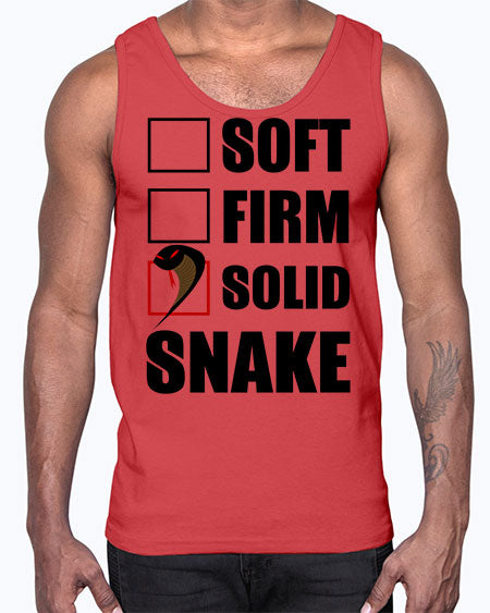 solid snake- snake- Cotton Tank