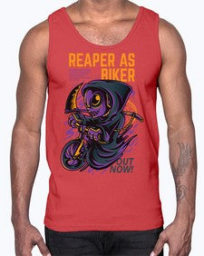 source reaper as biker 1102#- art pop art- Cotton Tank