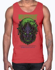 source wolves night 1104#- art pop art- Cotton Tank
