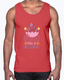sparkle like a unicorn 423#- unicorn- Cotton Tank